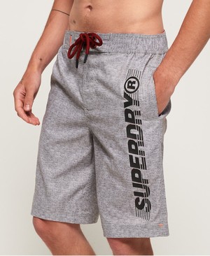 Superdry Classic Board Férfi Fürdőruha Titán/Szürke | OHXFB7348